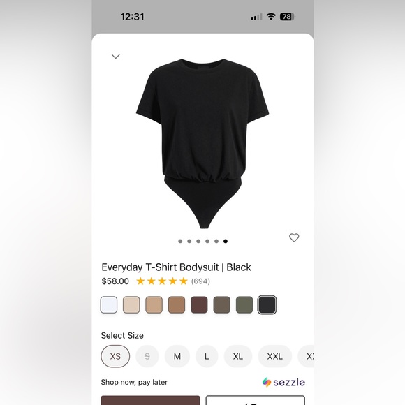 NUUDS everyday t-shirt bodysuit - Picture 4 of 5